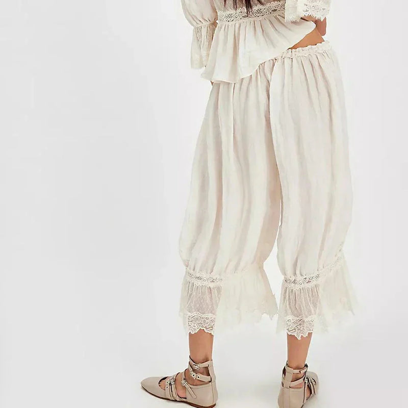 Pantaloni Boho din Dantelă