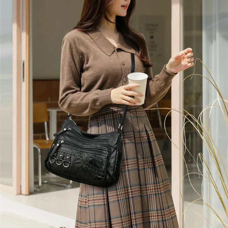 Olivia™ Farmec Vintage | Geantă moale cu fermoar