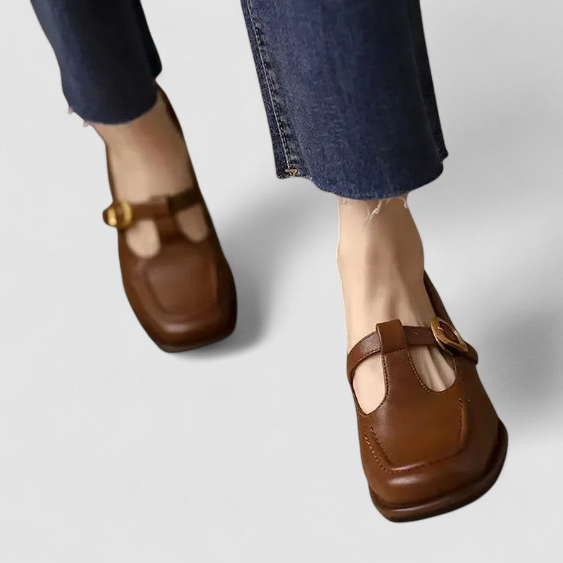 Elizabeth™ – Pantofi ortopedici Mary Jane cu bretea în T