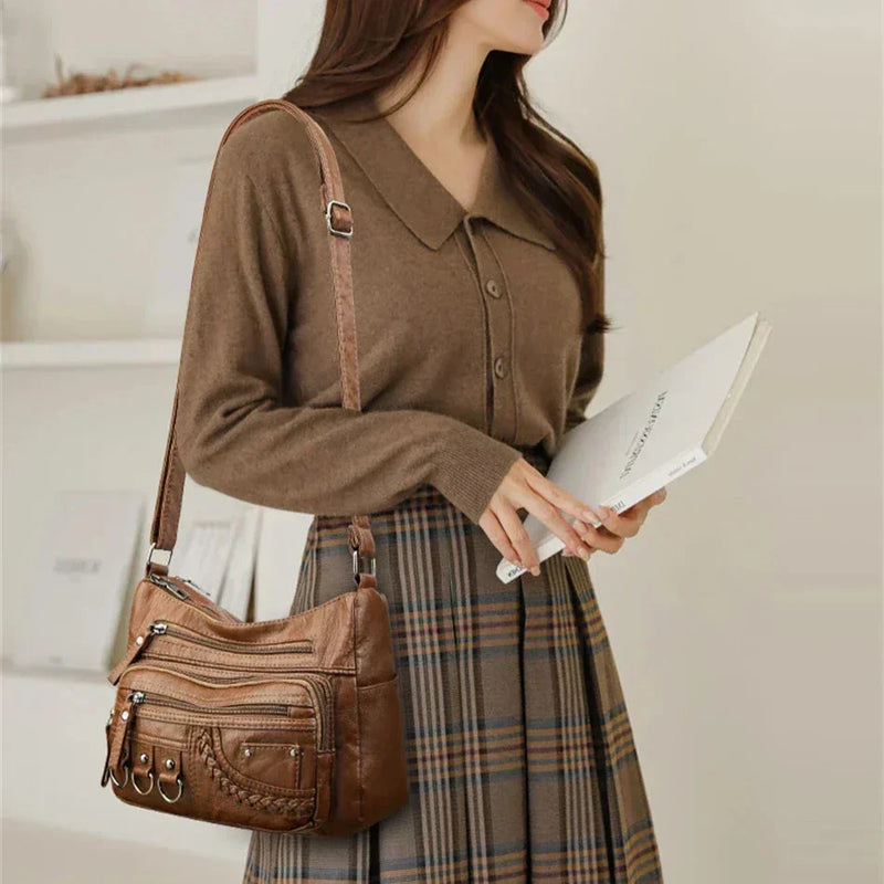 Olivia™ Farmec Vintage | Geantă moale cu fermoar