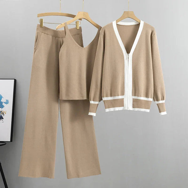 Elle™ | Set de lux din trei piese cu vestă