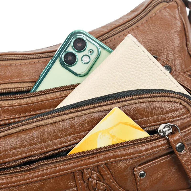 Olivia™ Farmec Vintage | Geantă moale cu fermoar