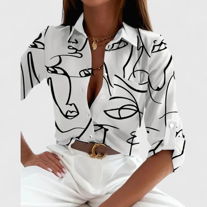 Lisette | Bluza elegantă cu mâneci lungi