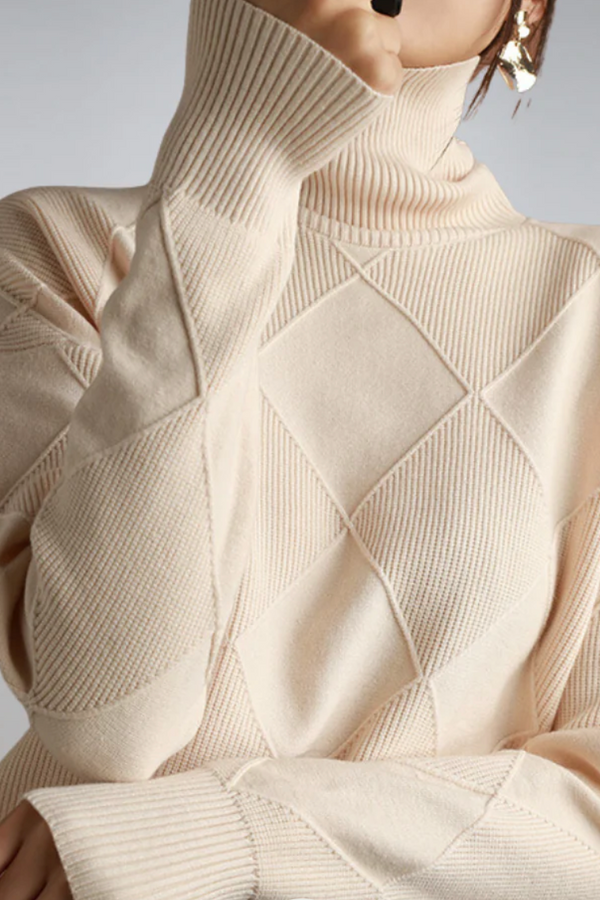 Bella - Pulover confortabil cu guler înalt