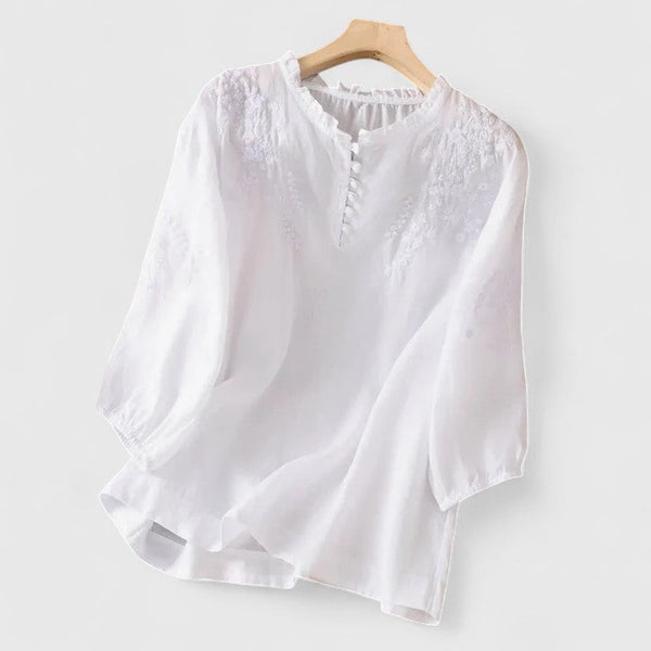 Vasilene | Bluza elegantă cu nasturi în față