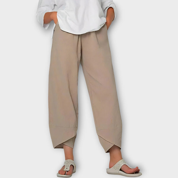 Pantaloni eleganți din in