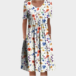 Rochie de vară cu broderie florală