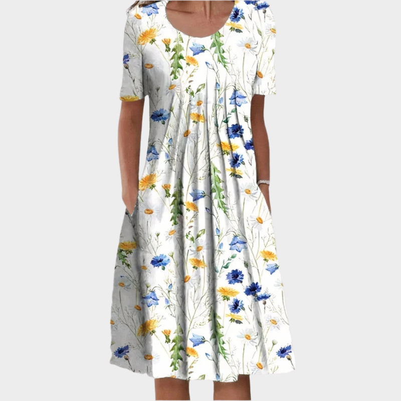 Rochie de vară cu broderie florală