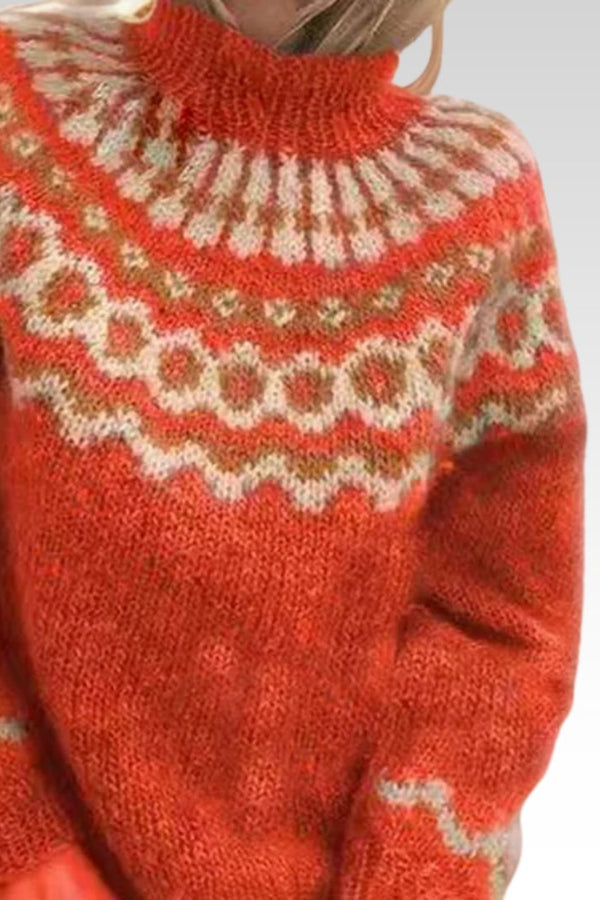 Olivia | Pulover confortabil cu guler înalt