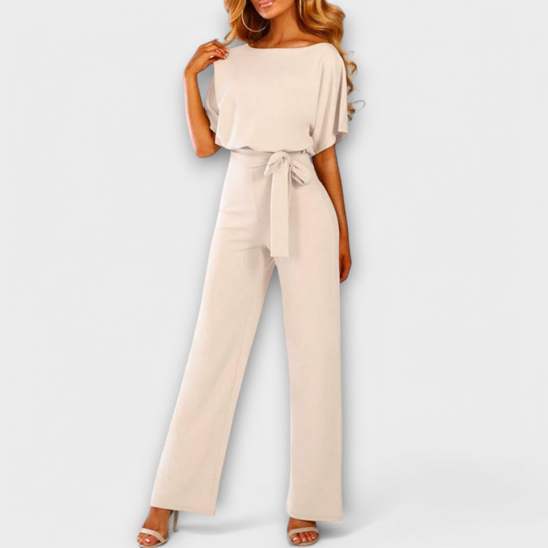 Jenny | Salopetă elegantă cu pantaloni largi și curea