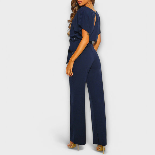 Jenny | Salopetă elegantă cu pantaloni largi și curea