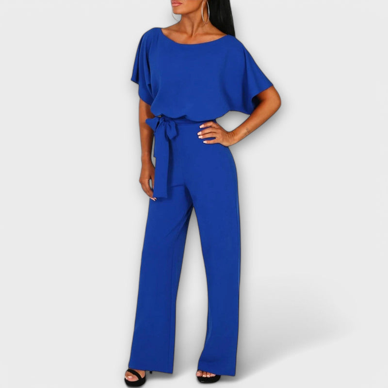 Jenny | Salopetă elegantă cu pantaloni largi și curea