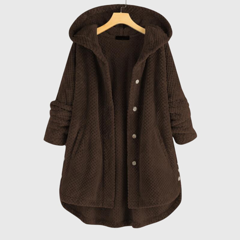 Franca™ - Jachetă din fleece cu glugă