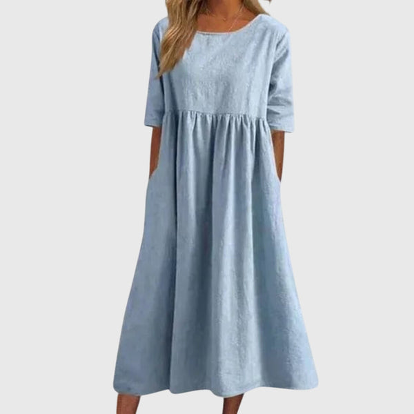 Haisley™ | Rochie elegantă cu mâneci scurte