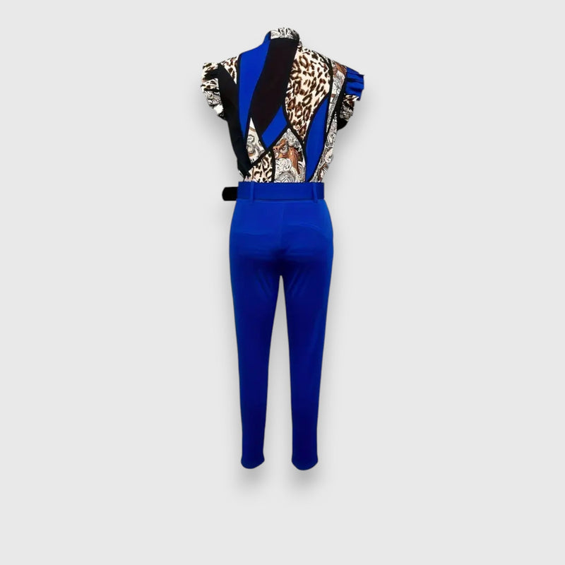 Set două piese cu imprimeu leopard modern
