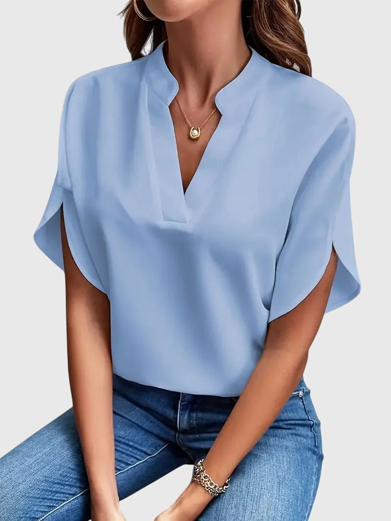 Beatrix™ | Cămașă moale și elegantă cu decolteu în V