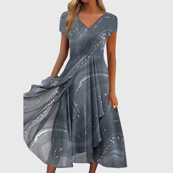 Aubrielle™ | Rochie midi fluidă