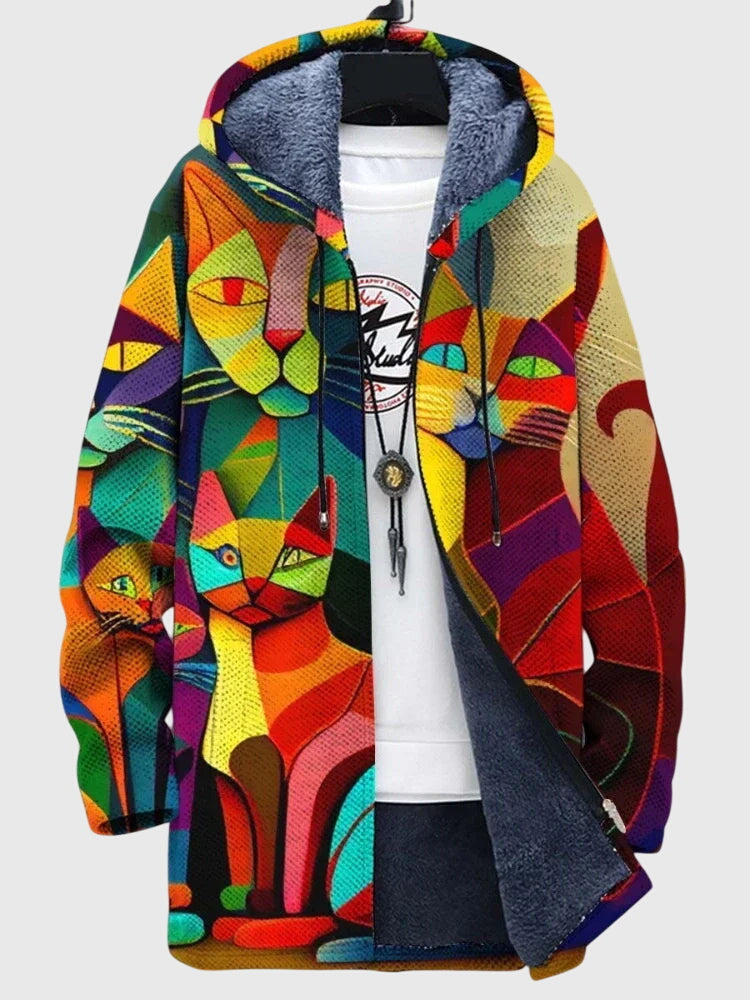 Anna™ - Jachetă cu imprimeu artistic