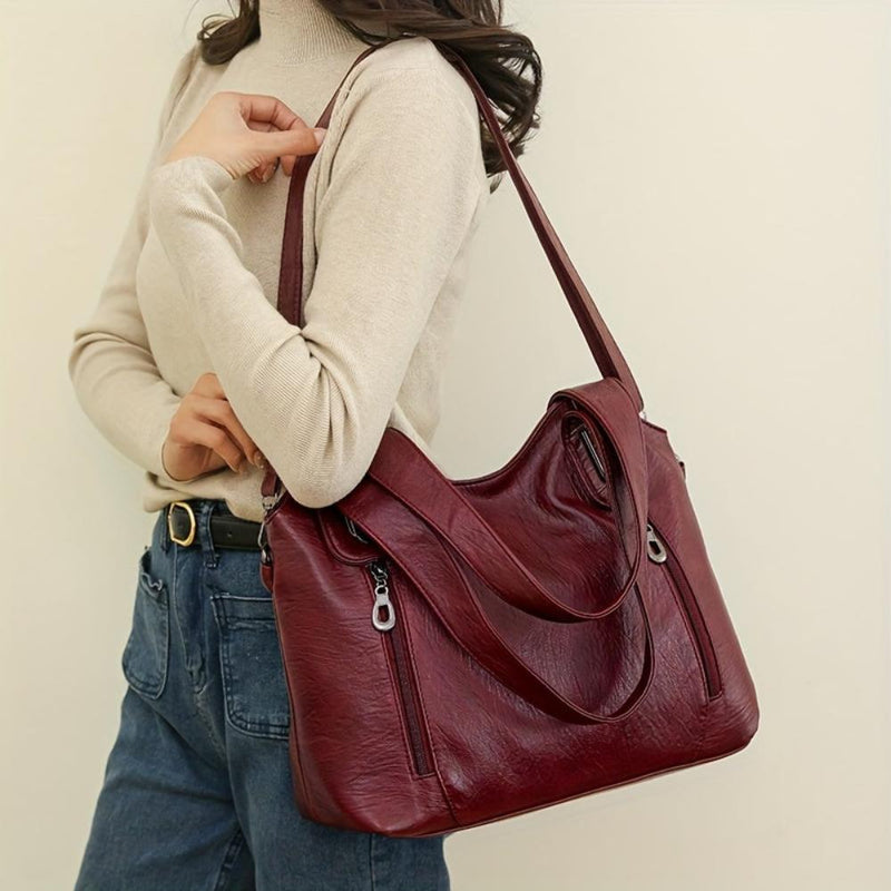 Geantă de umăr statement Lily™ Luxe I Retro Tote