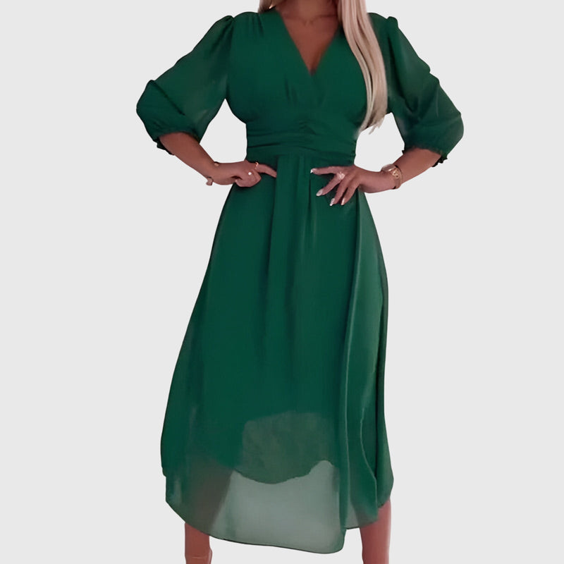 Chloe™ | Rochie ușoară din șifon mătăsos