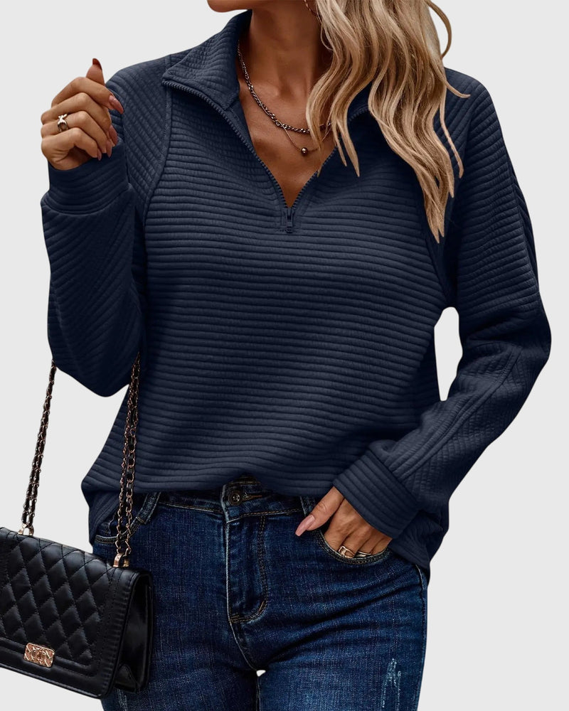 Abigail™ | Pulover elegant cu fermoar