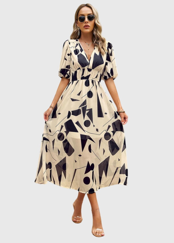 Merlin™ | Rochie midi florală avantajoasă