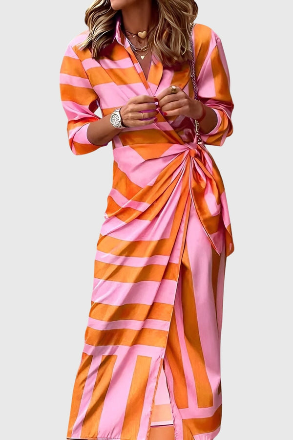 Everly™ | Rochie elegantă tip înfășurat cu imprimeu