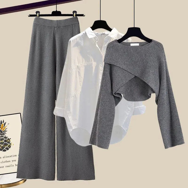 Elle™ | Set comod din trei piese cu mâneci lungi