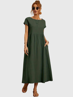 Giselle™ - Rochie casual cu buzunar