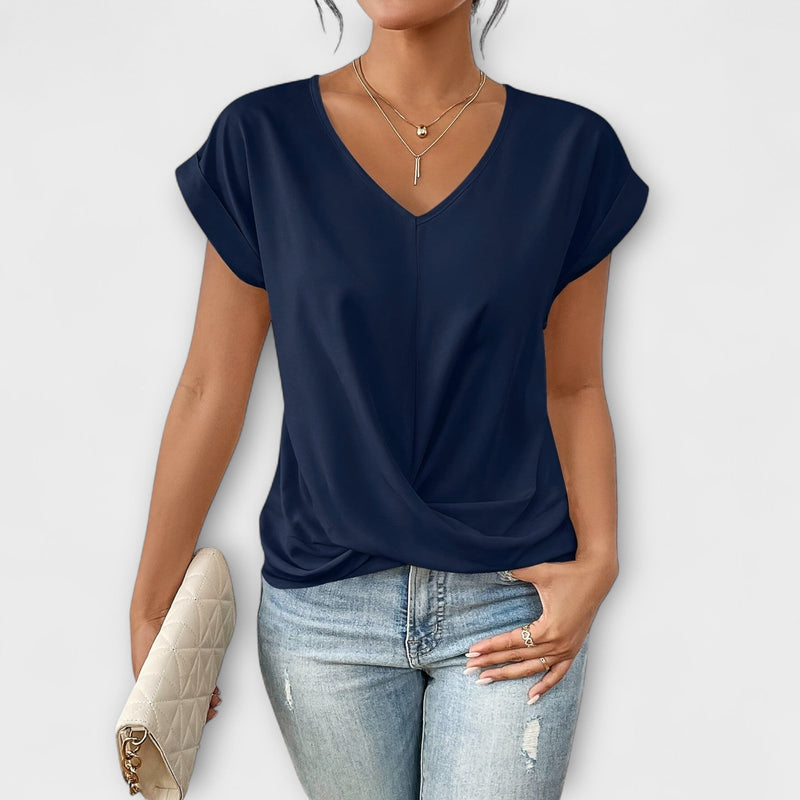 Carlinda | Bluza elegantă cu decolteu în V