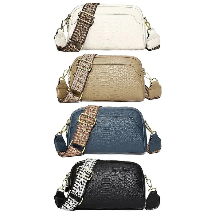 Olivia™ Farmec Elegant | Geantă Mini Crossbody cu Model Croc