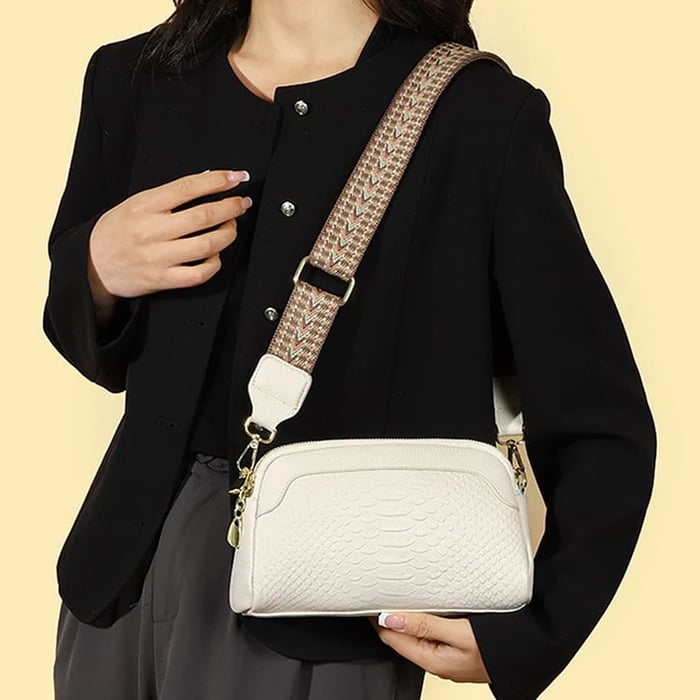 Olivia™ Farmec Elegant | Geantă Mini Crossbody cu Model Croc