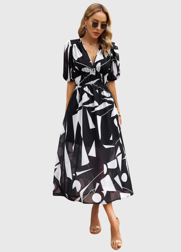 Merlin™ | Rochie midi florală avantajoasă