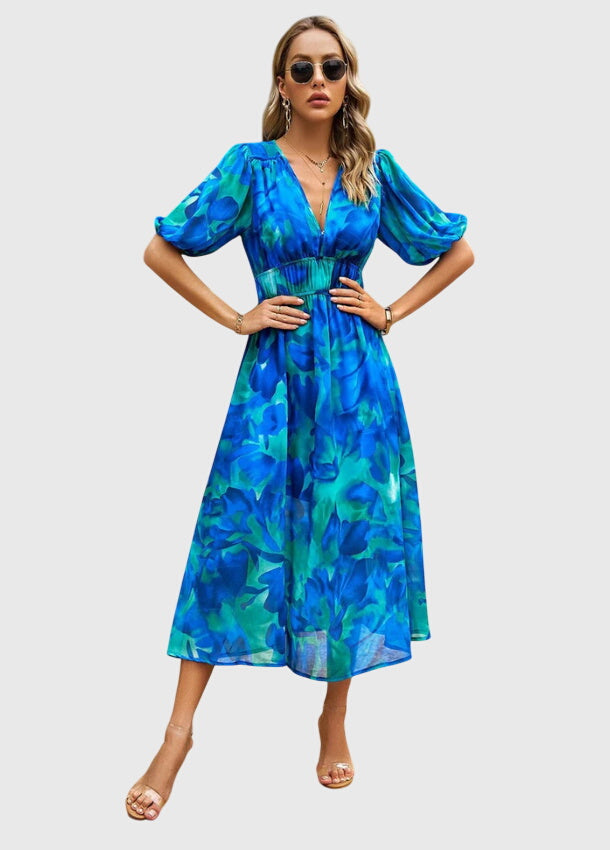 Merlin™ | Rochie midi florală avantajoasă