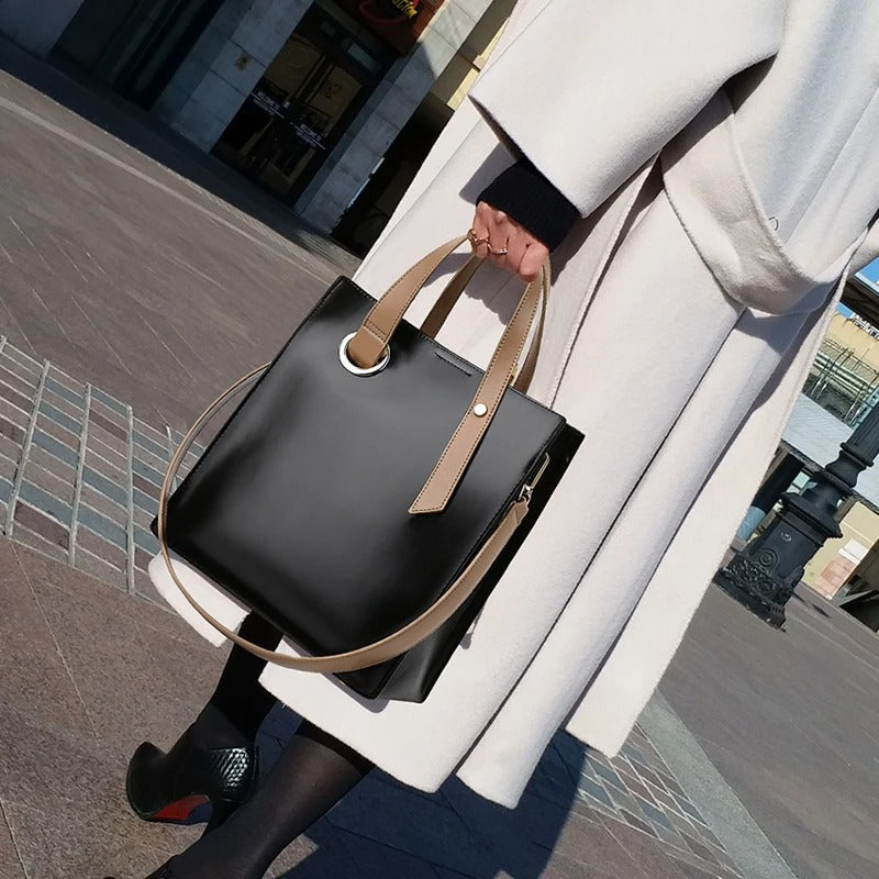 Amelia™ Minimalist Esențial | Geantă Tote Structurată Elegantă