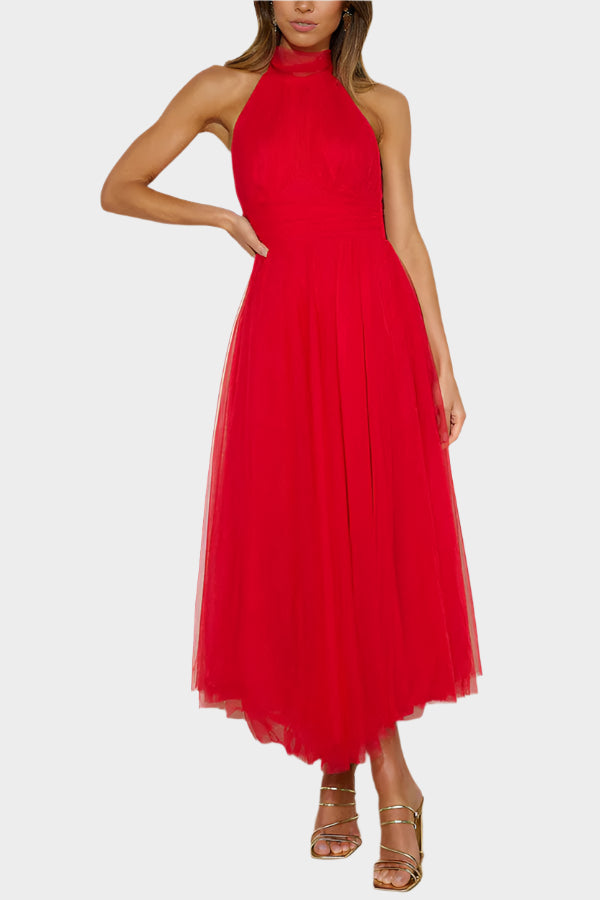 Rochie midi cu dantelă florală