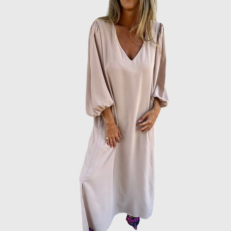 Carol™ - Rochie lungă boho cu buzunare