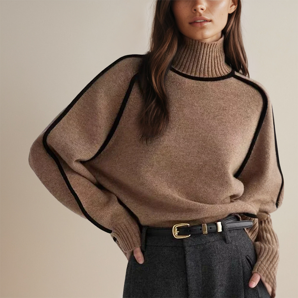 Malia | Pulover cu guler înalt Couture
