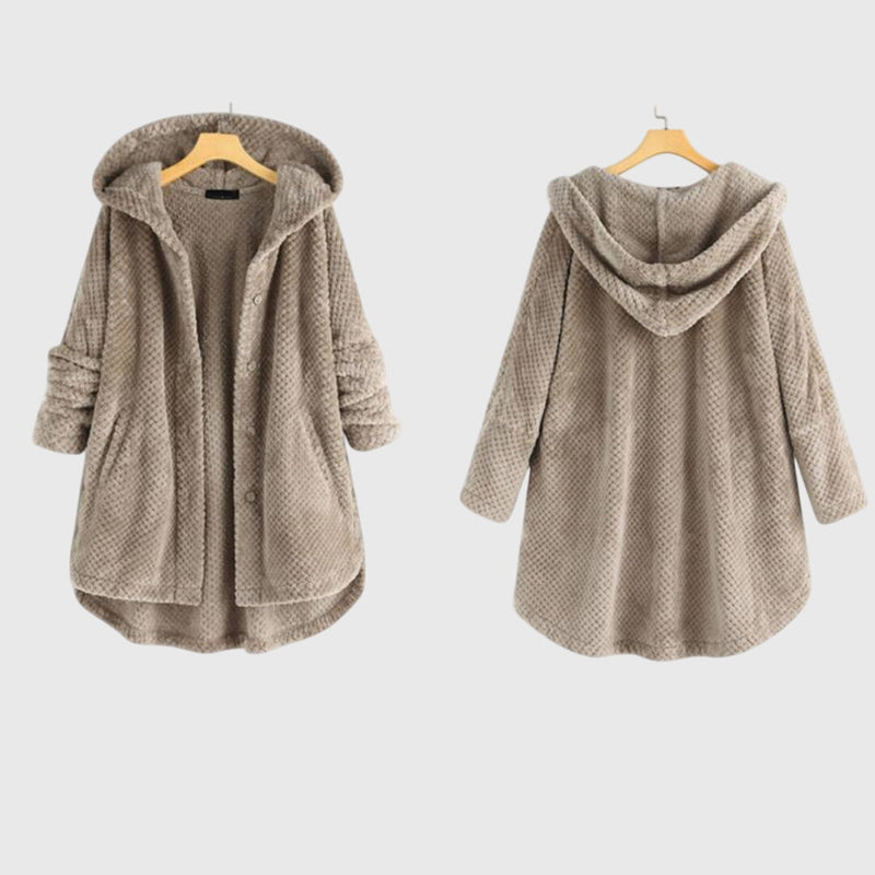 Franca™ - Jachetă din fleece cu glugă