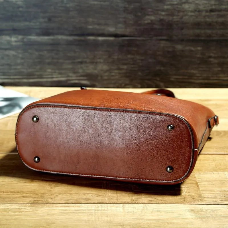 NICOLE™ | Geantă Vintage de Umăr din Piele Ecologică