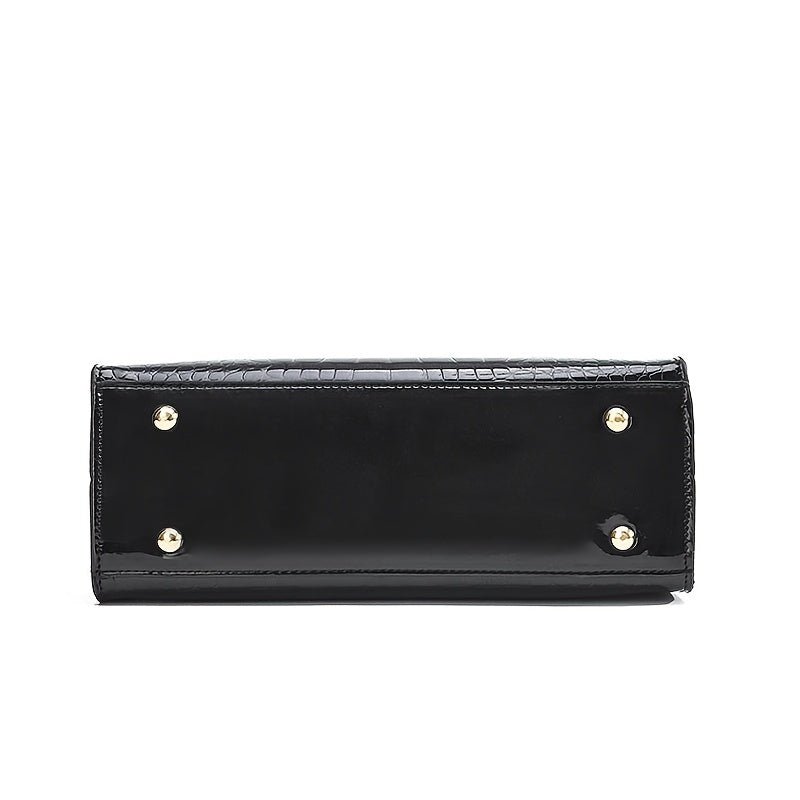 Brooklyn™ Shine | Geantă de lux cu imprimeu crocodil