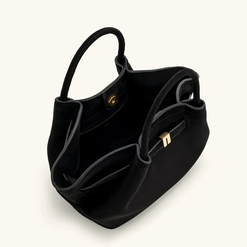 Riley™ - Geantă mică din piele și piele întoarsă pentru sub braț
