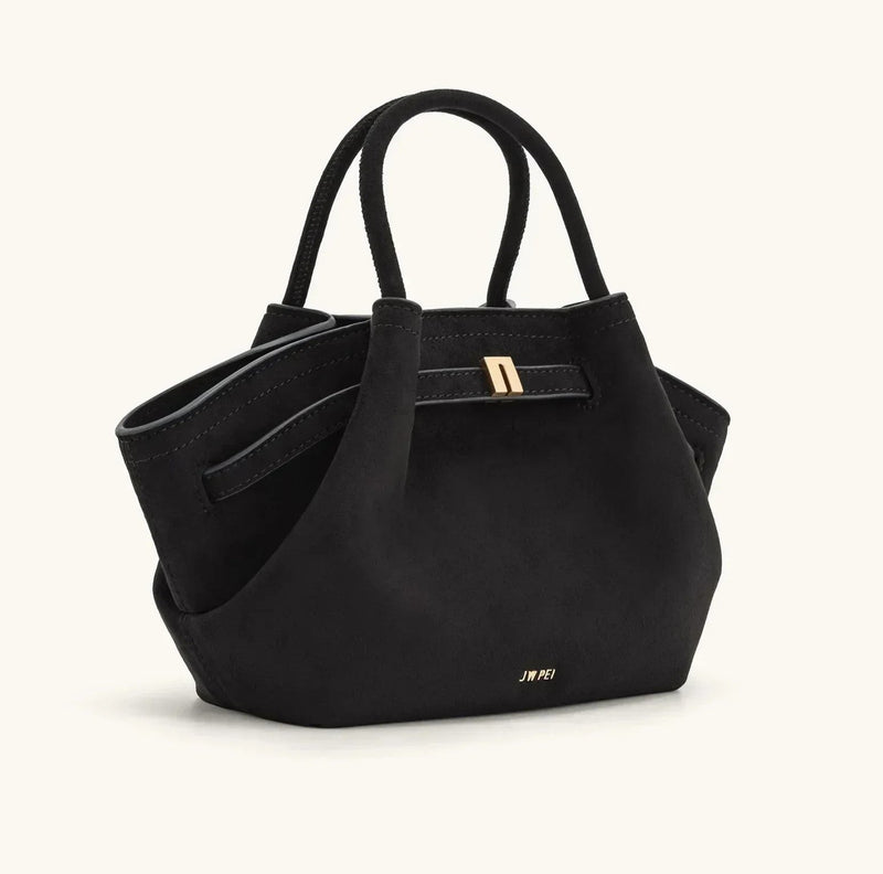 Riley™ - Geantă mică din piele și piele întoarsă pentru sub braț