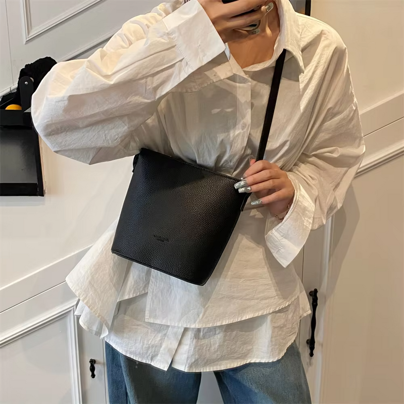 Aubrey™ - Geantă mini de umăr stilată tip găleată