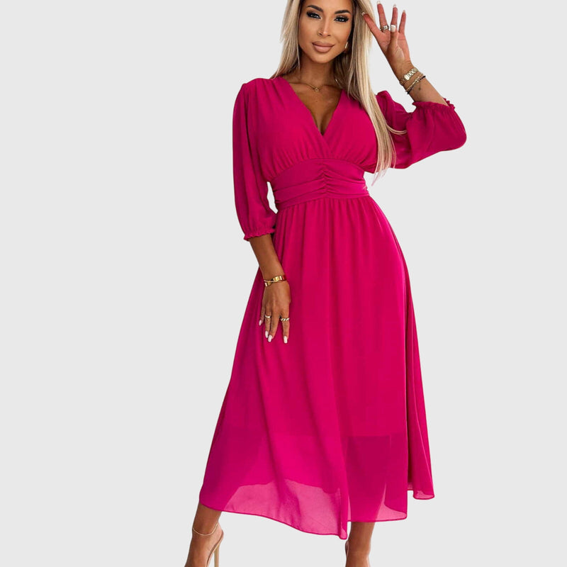 Chloe™ | Rochie ușoară din șifon mătăsos