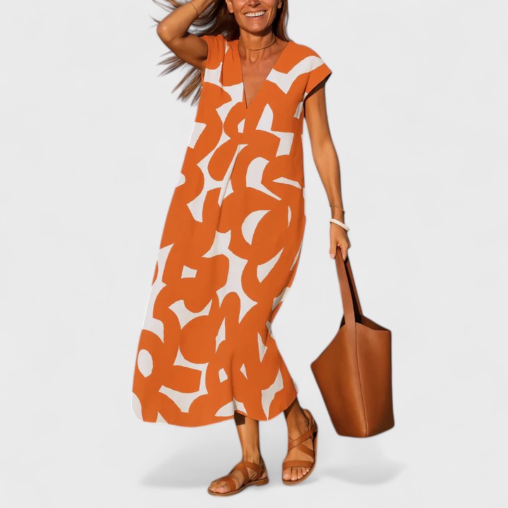 Valery™ | Rochie cu decolteu în V fluidă