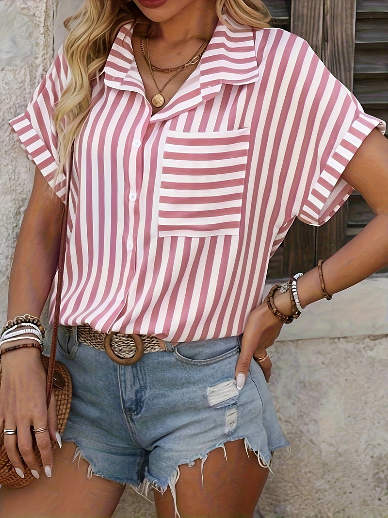 Lilou | Bluza elegantă cu dungi