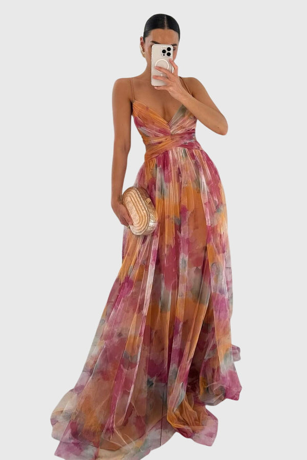 Giselle™ | Rochie maxi florală