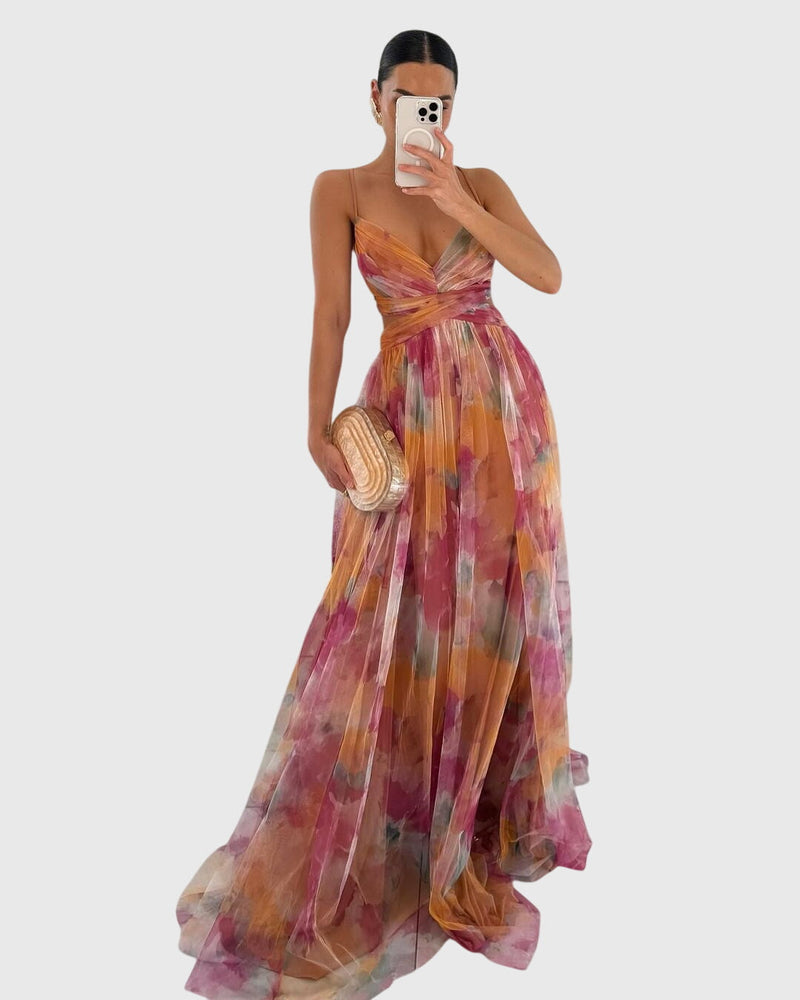 Giselle™ | Rochie maxi florală
