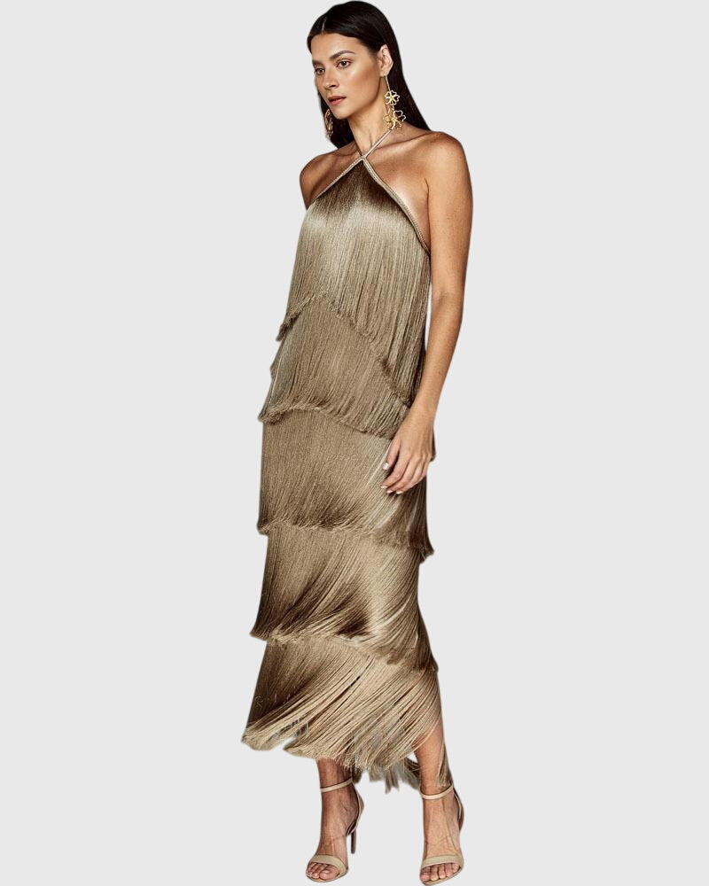 Artiselle™ - Rochie cu ciucuri